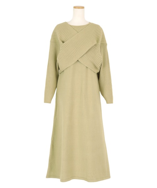 「titivate」 コンビワンピース M ライトグリーン レディース_画像5