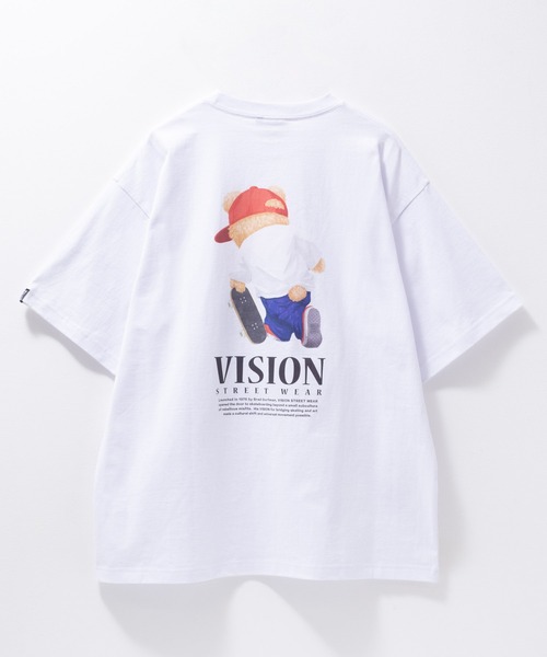VISION OF SUPER 売れ筋商品|||ヴィジョン・オブ・スーパー Tシャツ トップス レディース Tops Beige VISION STREET WEAR tシャツ 「VISION WEAR/ヴィジョン