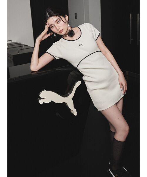 ワンピース RESEXXY PUMA RESEXXY MINI ONE PIECE リゼクシー RESEXXY PUMA RESEXXY MINI ONE PIECE （ブラック