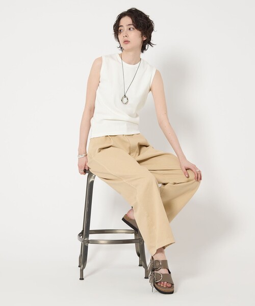 tシャツ コットン フライス ノースリーブトップス レディース UNITED ARROWS tシャツ コットン フライス ノースリーブトップス