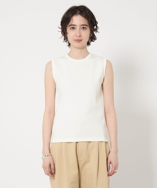 tシャツ コットン フライス ノースリーブトップス レディース UNITED ARROWS tシャツ コットン フライス ノースリーブトップス