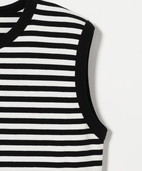 UNITED ARROWS tシャツ コットン フライス ノースリーブトップス