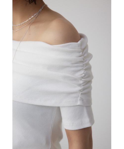 AZUL BY MOUSSY（アズールバイマウジー） tシャツ オフショルダーリブ