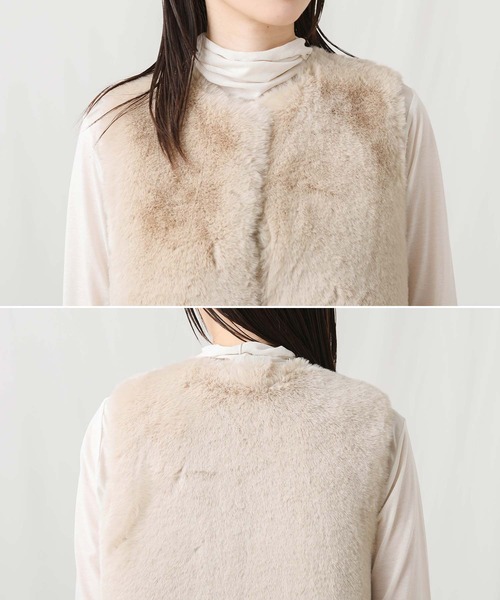 「MARIED'OR」 「risrthurt」ベスト FREE ベージュ レディース_画像3