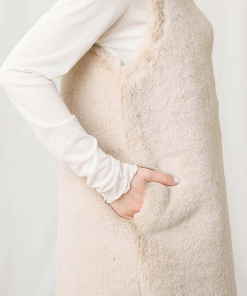 「MARIED'OR」 「risrthurt」ベスト FREE ベージュ レディース_画像5