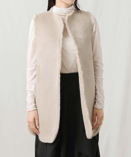 「MARIED'OR」 「risrthurt」ベスト FREE ベージュ レディース_画像6