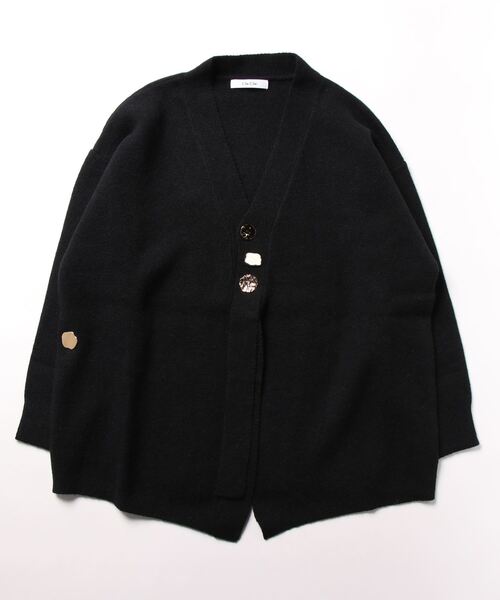DouDou（ドゥドゥ） ニットカーディガン FREE ブラック レディース