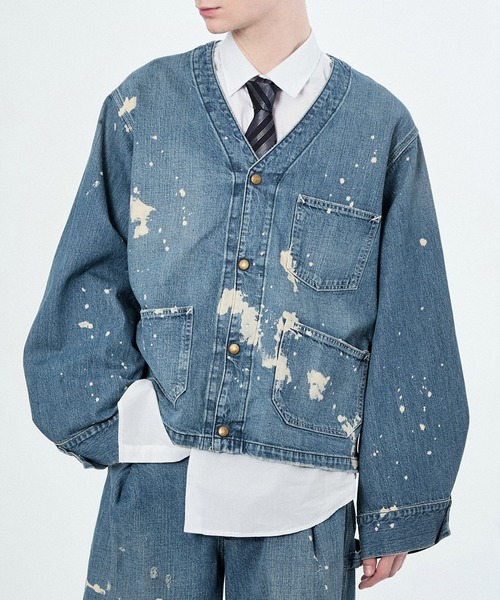 M TO R デニムジャケット gジャン 「Lee x BELPER M」PAINT
