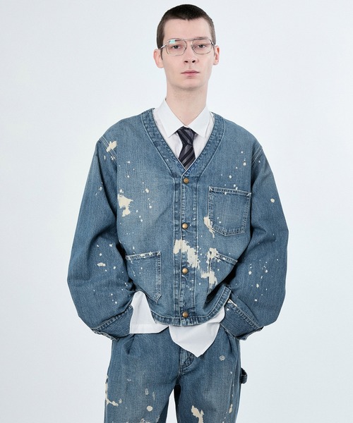 ニャーU by SPICK&SPAN 【LEE/リー】 ジャケット M TO R デニムジャケット gジャン 「Lee x BELPER M」PAINT