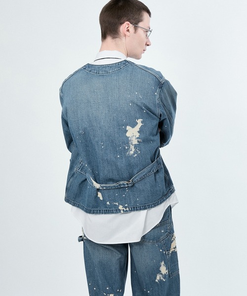 値下げ:BELPER デニムジャケット M TO R デニムジャケット gジャン 「Lee x BELPER M」PAINT