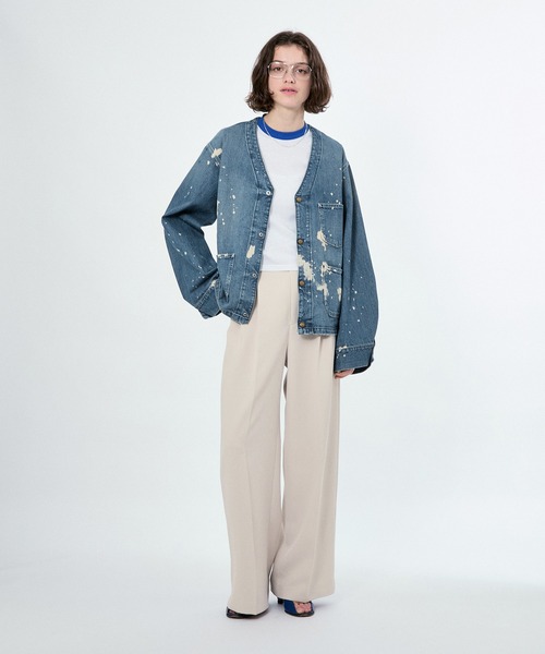 値下げ:BELPER デニムジャケット M TO R デニムジャケット gジャン 「Lee x BELPER M」PAINT