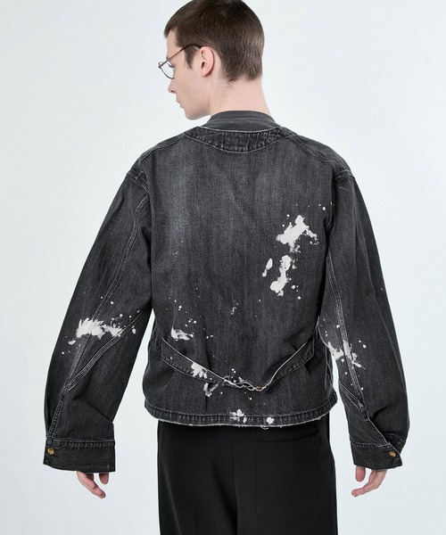 値下げ:BELPER デニムジャケット M TO R デニムジャケット gジャン 「Lee x BELPER M」PAINT