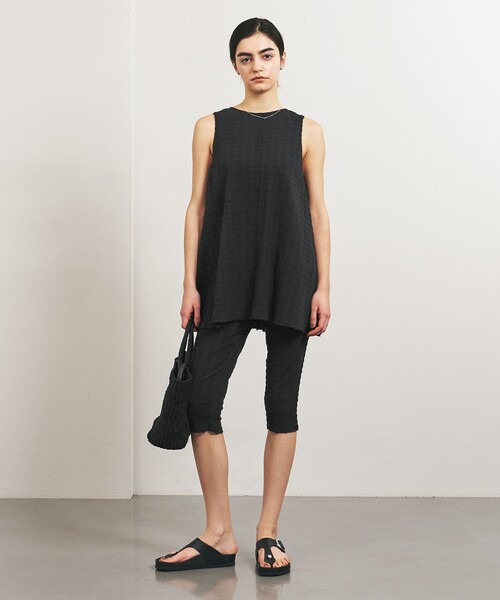 tシャツ 「別注」「Pheeta for TO UNITED ARROWS」シャーリング ノースリーブ カットソー レディース