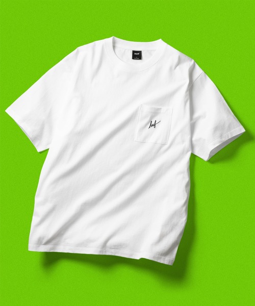 HUF tシャツ SCRIPT POCKET TEE / Tシャツ 半袖 メンズ