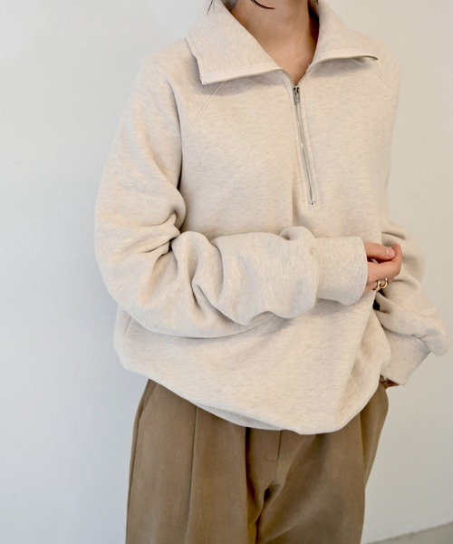 「CANAL JEAN」 「Via.j」スウェットカットソー ONE SIZE オートミール レディース