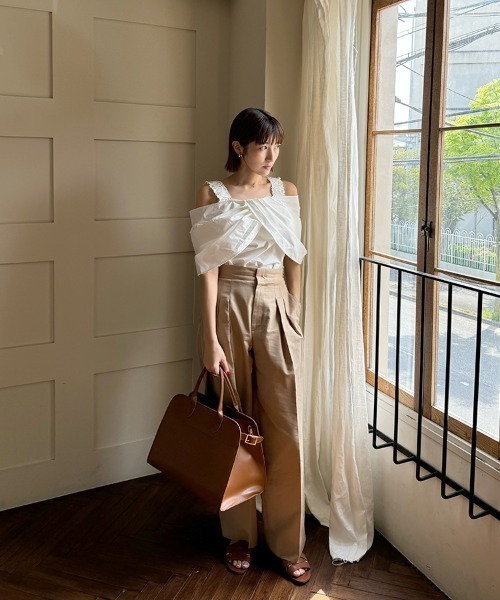 pufe トートバッグ 「pufe」サイドベルトA4トートバッグ レディース 