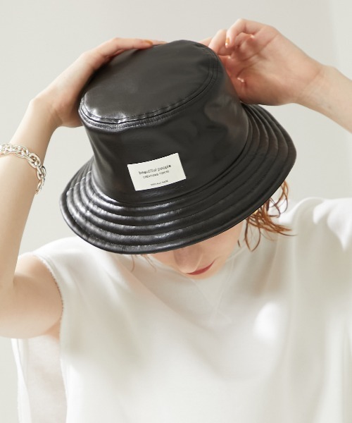 beautiful people ブラック バケットハット beautiful people（ビューティフルピープル） ハット FREE ブラック