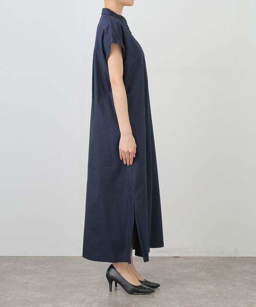 relume  ボーダー チュニック ワンピース フレンチスリーブ 緑 白 黒 ストライプ JOURNAL STANDARD relume ジャーナルスタンダード レリューム 古着 JOURNAL STANDARD relume（ジャーナルスタンダード レリューム