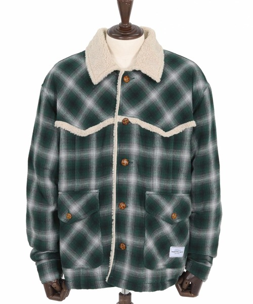 WONDER WALL MOTEL コート ジャケット mj10804- CHECK WESTERN BOA