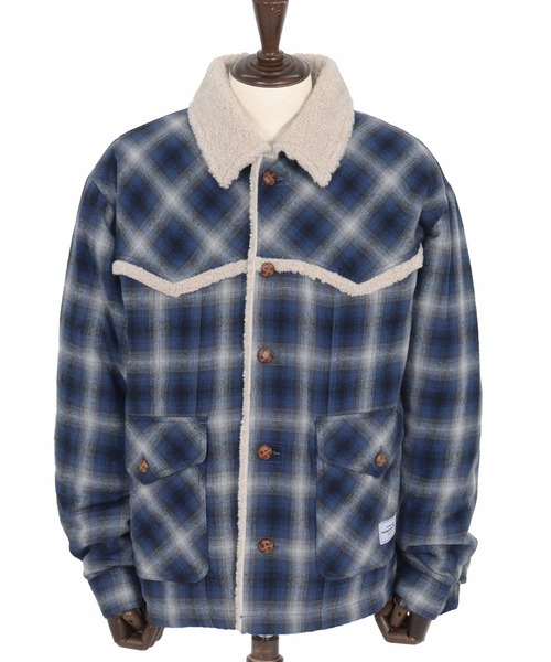 WONDER WALL MOTEL コート ジャケット mj10804- CHECK WESTERN BOA