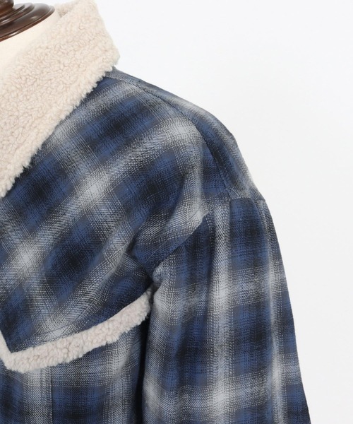 WONDER WALL MOTEL コート ジャケット mj10804- CHECK WESTERN BOA
