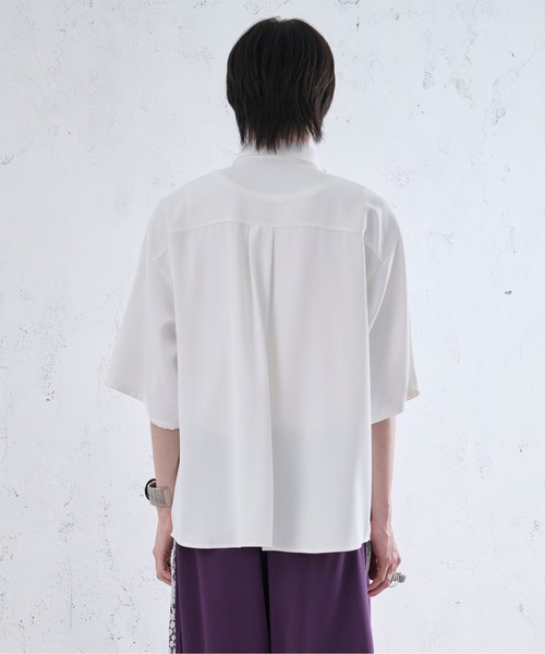 Ellno Loset シャツ スタッズエリボウタイツキシャツ メンズ