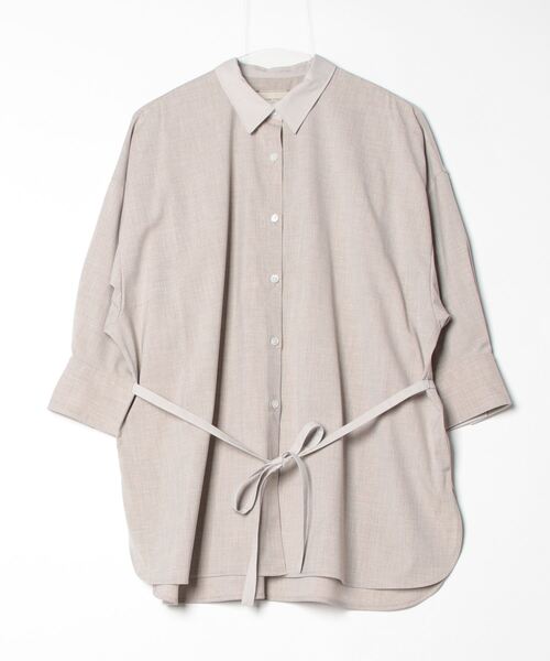 「UNITED ARROWS」 7分袖シャツ FREE ベージュ レディース
