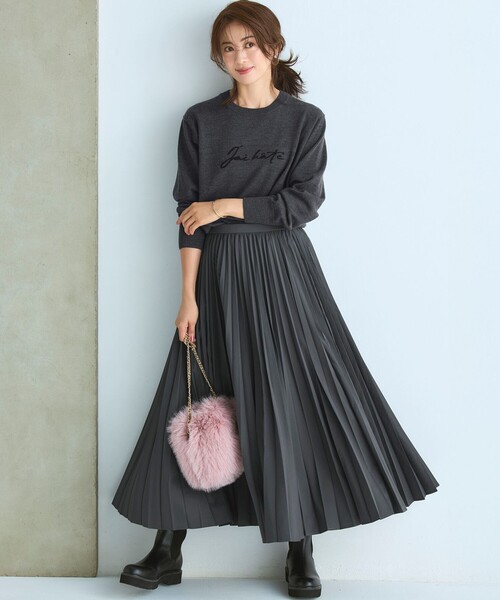 新品　23区 【見上愛さん着用/生活防水】リブニット ブーツ　24 23区（ニジュウサンク） ブーツ リブニット ブーツ レディース