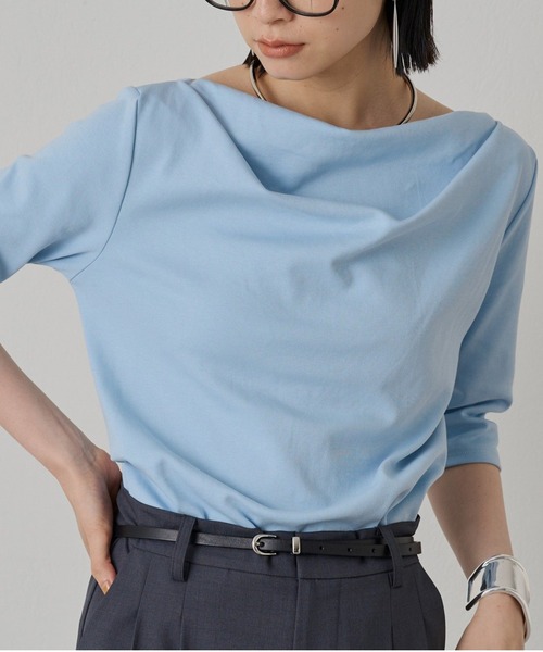 tシャツ ドレープカットソー レディース Loungedress tシャツ ドレープカットソー レディース : ZOZOTOWN