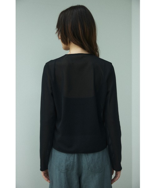 「BLACK BY MOUSSY」 カーディガン FREE ライトブルー レディース BLACK BY MOUSSY 「BLACK MOUSSY」 カーディガン FREE ライト