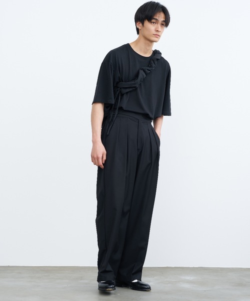 「SINSS」 半袖Tシャツ MEDIUM ネイビー メンズ