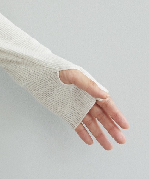 「SHENERY」 タートルネックニット FREE ライトグレー レディース_画像8