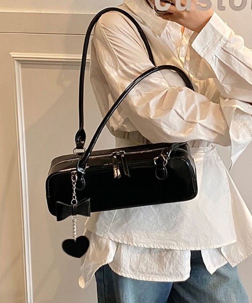 ボストンバッグ HOOK for girls スリムワンハンドルショルダーバッグ