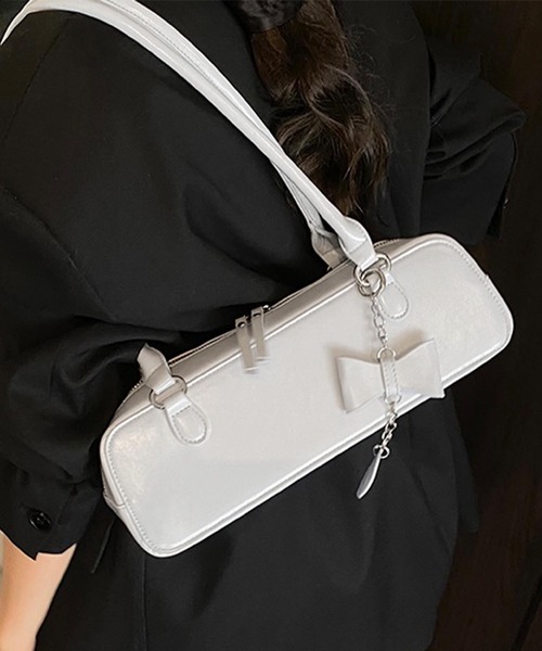 ボストンバッグ HOOK for girls スリムワンハンドルショルダーバッグ