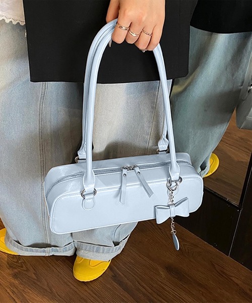 ボストンバッグ HOOK for girls スリムワンハンドルショルダーバッグ