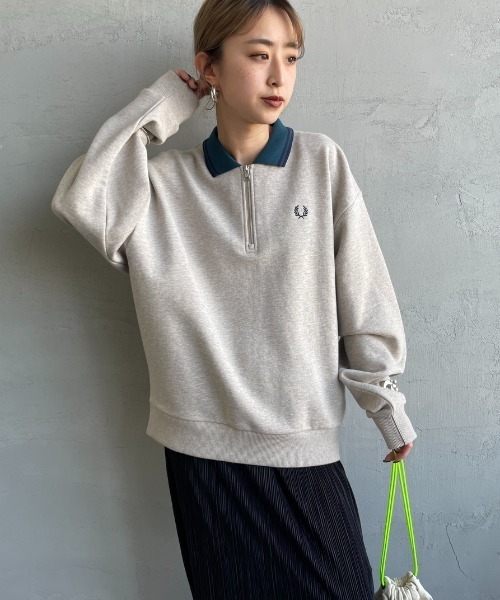 Fred Perry ハーフジップ スウェット ピンク 楽天市場】フレッドペリー FRED PERRY トレーナー メンズ ハーフ