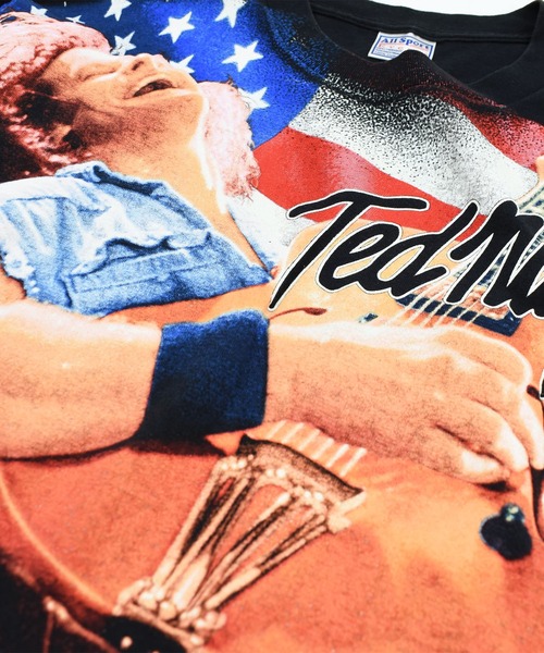 VINTAGE tシャツ 「USED」90's All Sports “TED NUGENT” AOP バンド T