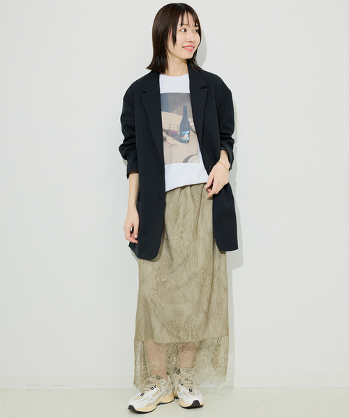 SLOBE IENA スカート スリップレースイージースカート