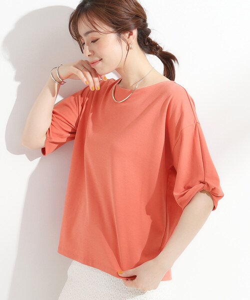 DRESKIP（ドレスキップ） tシャツ 「ひんやり/洗える/S-LL」袖ねじり