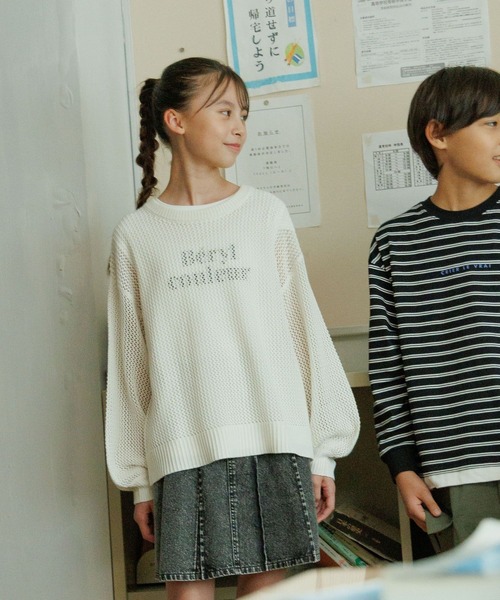GLOBAL WORK ニット セーター トクトク2SETメッシュニットT