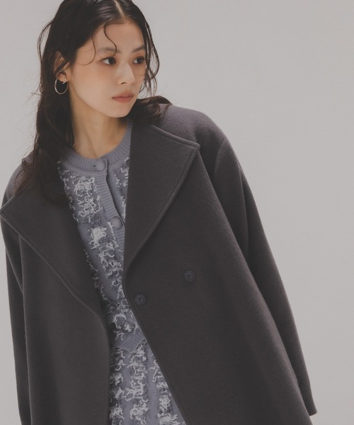 NATURAL BEAUTY BASIC コート アウター ベルテッドミディコート