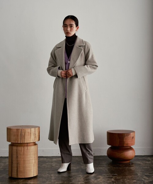 「LOVELESS」 チェスターコート 38 モカ レディース_画像2