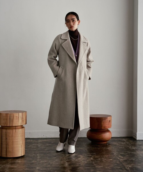 「LOVELESS」 チェスターコート 38 モカ レディース_画像3