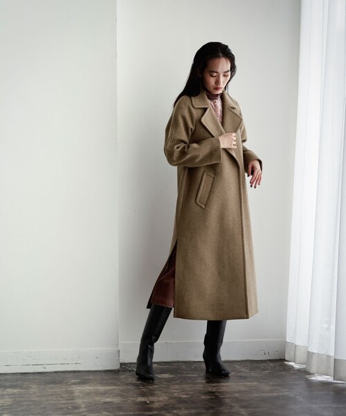 「LOVELESS」 チェスターコート 38 モカ レディース_画像5