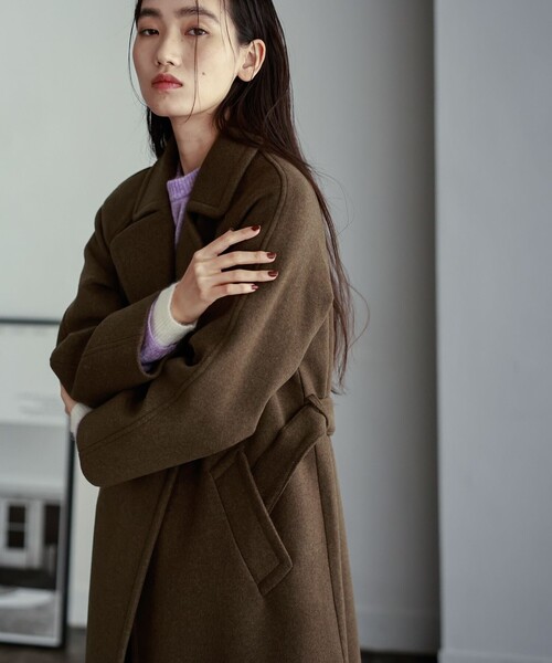 「LOVELESS」 チェスターコート 38 モカ レディース_画像6
