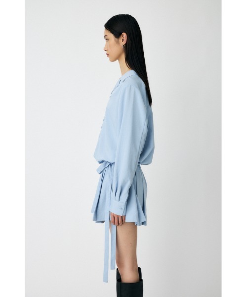 MOUSSY チェック柄 半袖シャツワンピース MOUSSY チェック柄 半袖