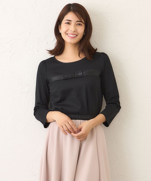 TO BE CHIC♡リボンカットソー TO BE CHIC（トゥー ビー シック） tシャツ リボンモチーフファンシー