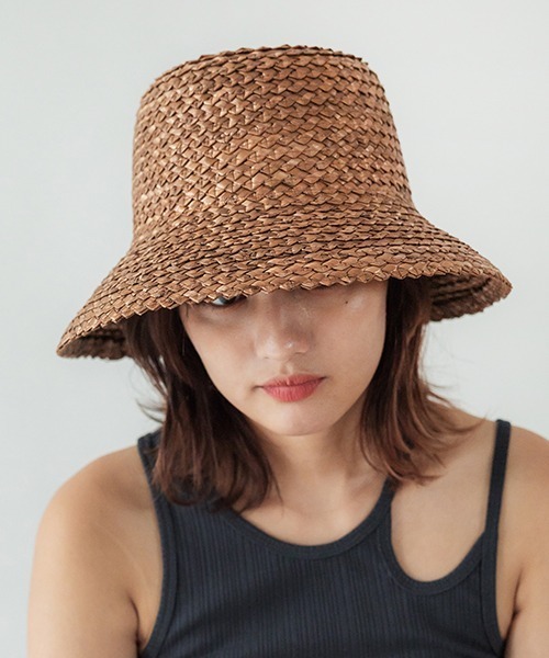 「CONTROL FREAK / CTFK」 ストローハット FREE ブラウン レディース_画像6