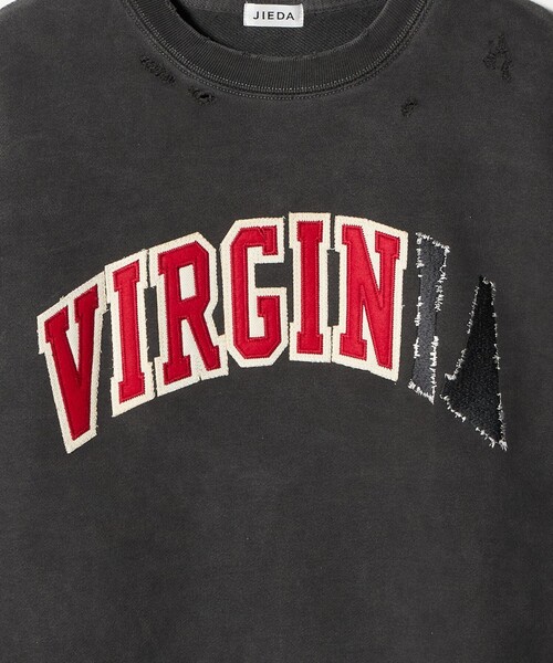 JieDa（ジエダ） トレーナー スウェット 「JieDa」VIRGINIA ダメージ