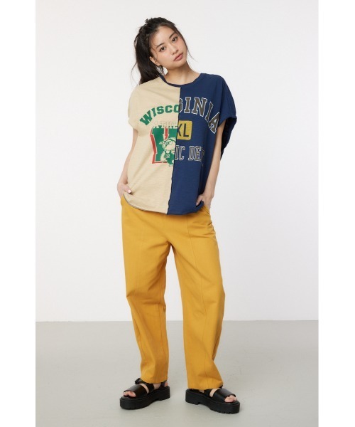 「RODEO CROWNS WIDE BOWL」 半袖Tシャツ FREE ネイビー レディース_画像3